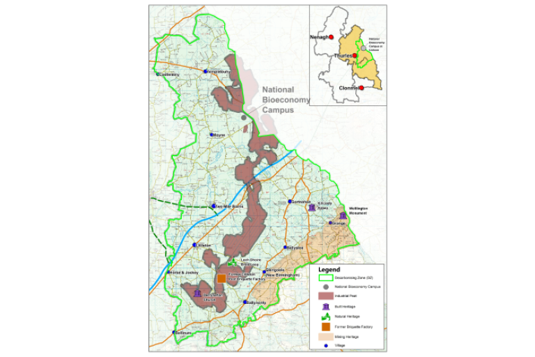 map of the decarbonized zone