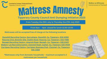 Mattress Amnesty - Tipperary County Council Anti Dumping Initiative 2023